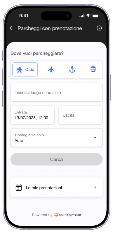 Scegli il tuo parcheggio ideale